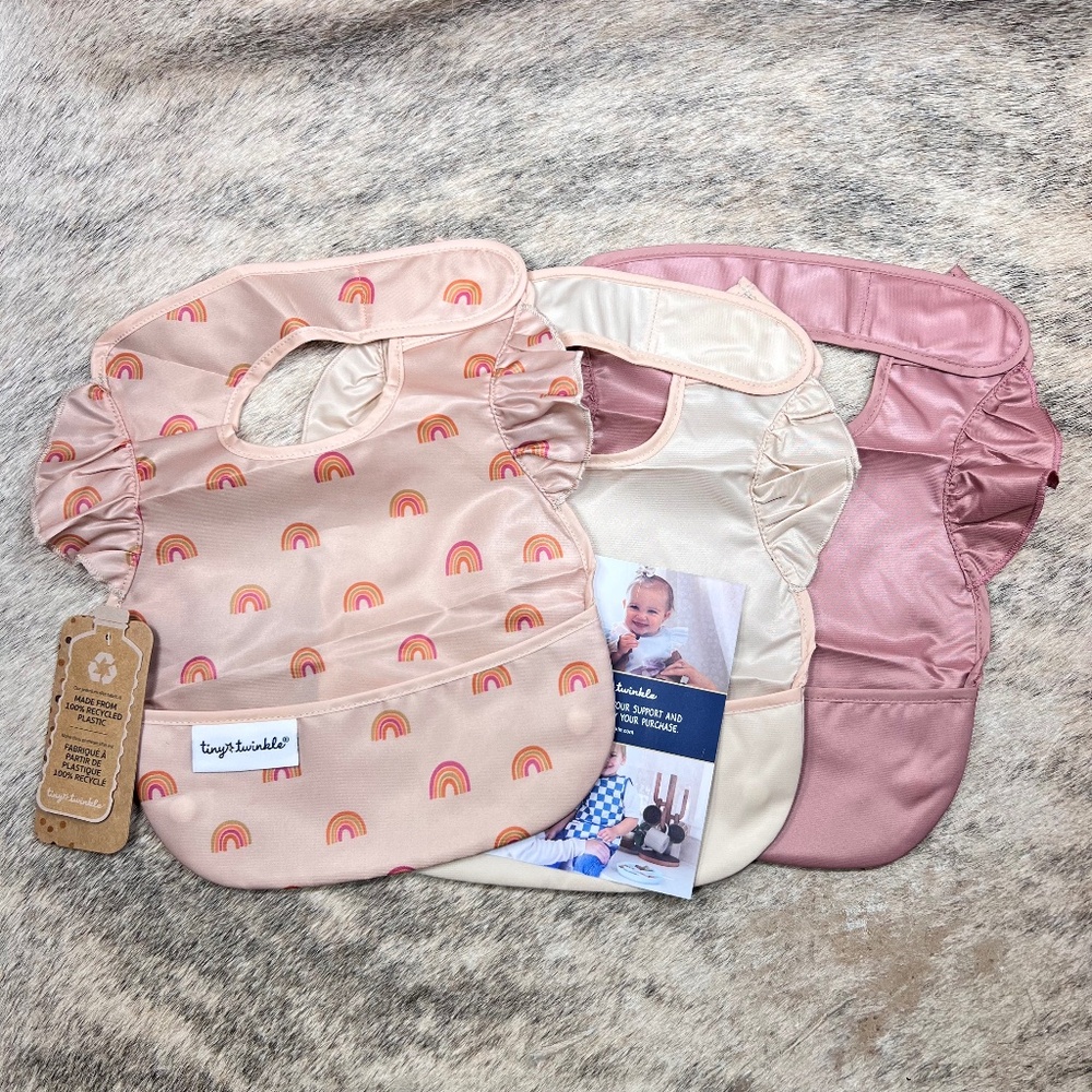 Tiny Twinkle Mess-Proof Baby Bibs - Picture 1 of 1